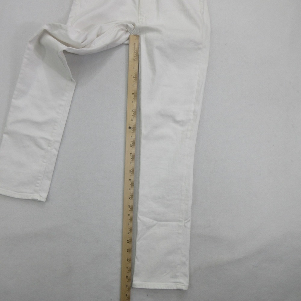 AG Adriano Goldschmied Women's Jeans 26R Mari High Rise Slim Straight White - Picture 8 of 13